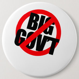 Badge Rond 15,2 Cm Anti-Obama - Anti-Big Government