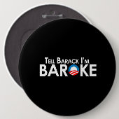 Badge Rond 15,2 Cm Anti-Obama - Baroke Bumpersticker (Devant & derrière)