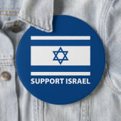 Badge Rond 15,2 Cm Appui Israël (En situation)