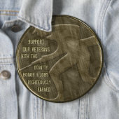 Badge Rond 15,2 Cm Appuyer nos anciens combattants (En situation)