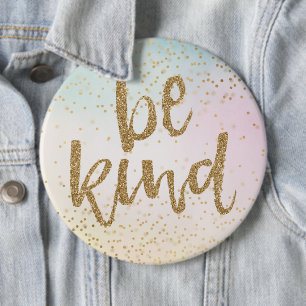 Badge Rond 15,2 Cm Aqua Pink Yellow Gold Confetti Parties scintillant