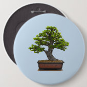 Badge Rond 15,2 Cm arbre de bonsaïs (Devant & derrière)