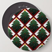 Badge Rond 15,2 Cm Arbre de Noël (Devant & derrière)