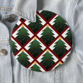 Badge Rond 15,2 Cm Arbre de Noël (En situation)