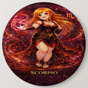 Badge Rond 15,2 Cm Archive Galaxie : Familier de l'Ombre du Scorpion