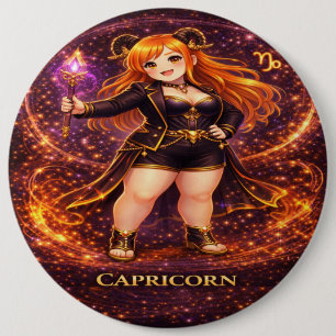 Badge Rond 15,2 Cm Archive Galaxie : Pic enraciné du Capricorne