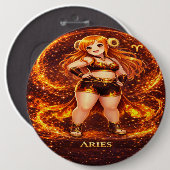Badge Rond 15,2 Cm Archive Galaxy: Aries Phoenix (Devant & derrière)