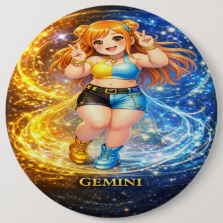 Badge Rond 15,2 Cm Archive Galaxy: Gemini Vocal Twins