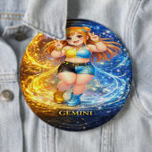 Badge Rond 15,2 Cm Archive Galaxy: Gemini Vocal Twins (En situation)
