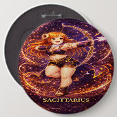 Badge Rond 15,2 Cm Archive Galaxy: Sagittarius Archer (Devant & derrière)
