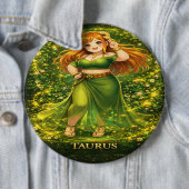 Badge Rond 15,2 Cm Archive Galaxy: Taurus Gilded Rose (En situation)