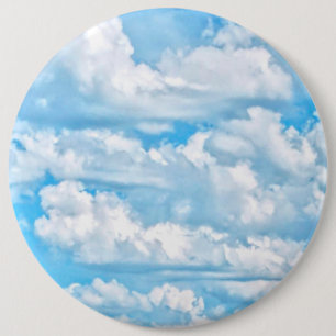 Badge Rond 15,2 Cm Arrière - plan Festive Happy Sunny Nuages