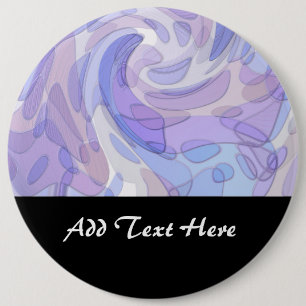 Badge Rond 15,2 Cm Art abstrait moderne violet