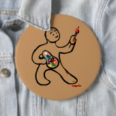 Badge Rond 15,2 Cm Artiste au travail (En situation)