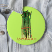 Badge Rond 15,2 Cm Asperge verte (En situation)