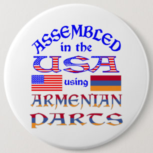 Badge Rond 15,2 Cm Assemblé aux États-Unis à partir de pièces arménie