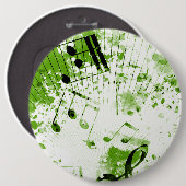 Badge Rond 15,2 Cm Atmosphère musicale 7 (Devant & derrière)