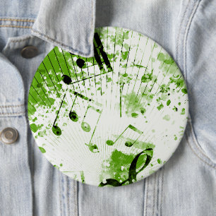 Badge Rond 15,2 Cm Atmosphère musicale 7