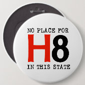 Badge Rond 15,2 Cm Aucun endroit pour H8 (Devant & derrière)