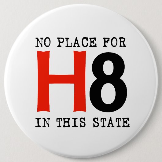 Badge Rond 15,2 Cm Aucun endroit pour H8 (Devant)
