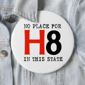 Badge Rond 15,2 Cm Aucun endroit pour H8 (En situation)