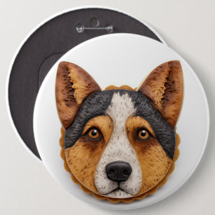 Badge Rond 15,2 Cm Australian Cattle Dog 3D inspiré