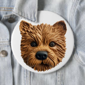 Badge Rond 15,2 Cm Australian Terrier Dog 3D inspiré (En situation)