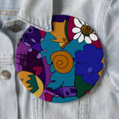 Badge Rond 15,2 Cm Avant la Célébration (En situation)