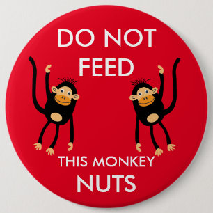Badge Rond 15,2 Cm Avertissement d'allergie aux noix pour enfants