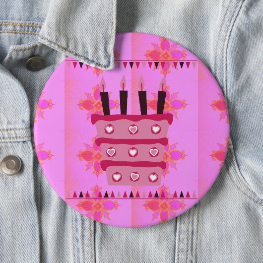 Badge Rond 15,2 Cm Ayez un merveilleux anniversaire heureux (En situation)