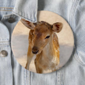 Badge Rond 15,2 Cm Baby Deer (En situation)