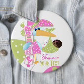 Badge Rond 15,2 Cm Baby shower * Bouton (En situation)