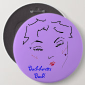 Badge Rond 15,2 Cm Bachelorette Bash (Devant & derrière)