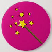 Badge Rond 15,2 Cm Baguette magique (Devant)