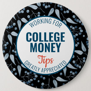 Badge Rond 15,2 Cm Baies bleues Conseils appréciés Financement univ