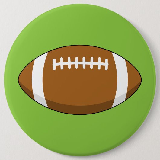 Badge Rond 15,2 Cm Bal de football américain (Devant)