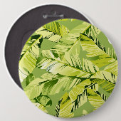 Badge Rond 15,2 Cm Banane Feuille 5 (Devant & derrière)