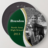 Badge Rond 15,2 Cm Bande de marquage (Devant & derrière)