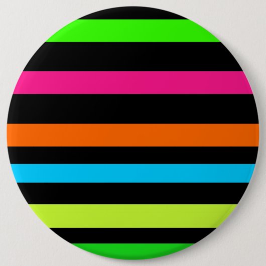 Badge Rond 15,2 Cm Bandes néon (Devant)