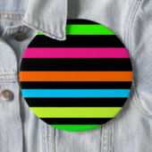 Badge Rond 15,2 Cm Bandes néon (En situation)
