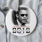 Badge Rond 15,2 Cm Barack Obama (En situation)