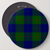 Badge Rond 15,2 Cm Barclay tartan bleu vert plaid (Devant & derrière)