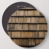 Badge Rond 15,2 Cm bardeaux de bois (Devant & derrière)