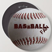 Badge Rond 15,2 Cm Baseball (Devant & derrière)