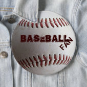 Badge Rond 15,2 Cm Baseball (En situation)