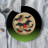 Badge Rond 15,2 Cm Battes Vampire de Ketchup (En situation)