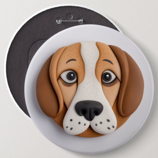 Badge Rond 15,2 Cm Beagle Un Beau Cookie Inspiré (Devant & derrière)