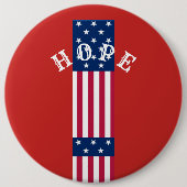 Badge Rond 15,2 Cm Beau Rouge Bleu Blanc Star Hope USA Cake Sta (Devant)