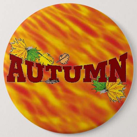 Badge Rond 15,2 Cm Beauté d'automne - (Devant)