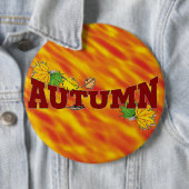 Badge Rond 15,2 Cm Beauté d'automne - (En situation)